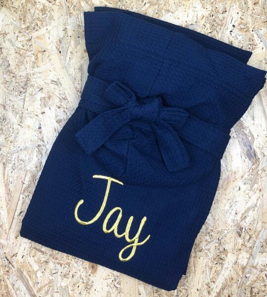 Peignoir Premium Nid d'Abeille à Capuche